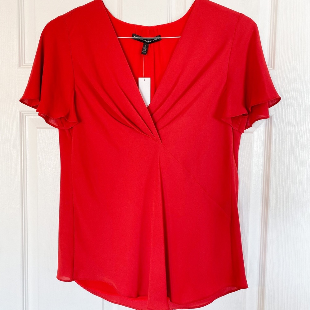 Brand new w/tags. White House Black Market red top